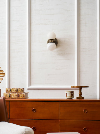 Zela Globe Alabaster Wall Lamp