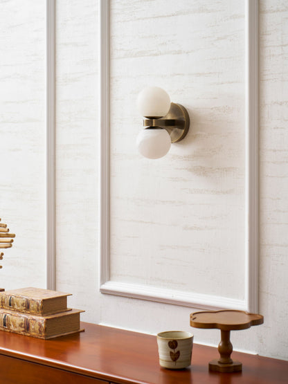 Zela Globe Alabaster Wall Lamp