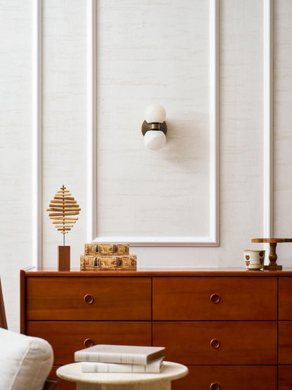 Zela Globe Alabaster Wall Lamp