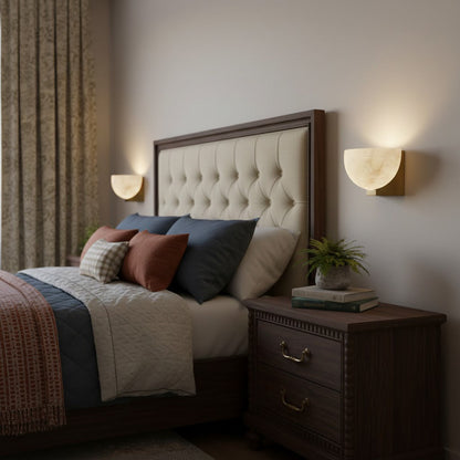 Talis Brass Alabaster Sconce
