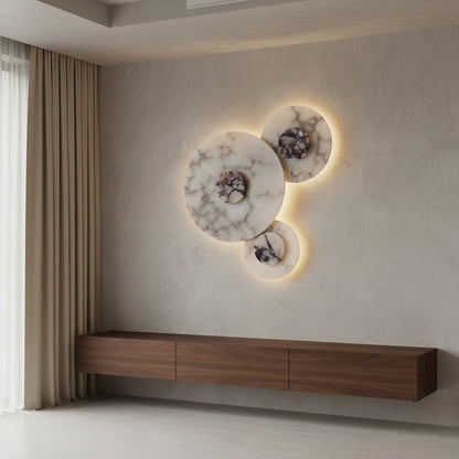Median Combination Alabaster Wall Lamp