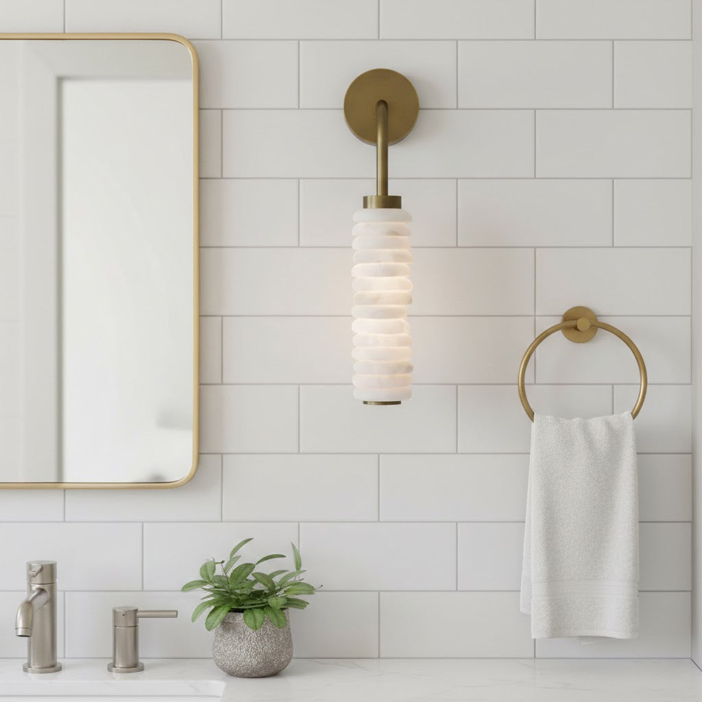 Halden Alabaster Wall Sconce
