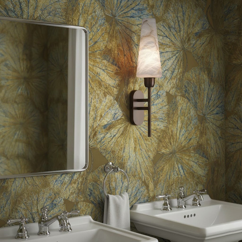 Oleander Alabaster Wall Lamp