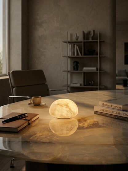 Alabaster Petite Portable Lamp (Built-in Battery)