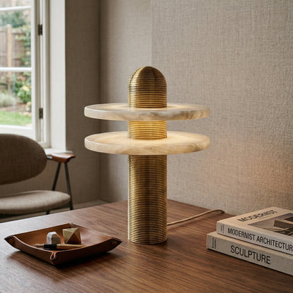 Alabaster Comet Table Lamp