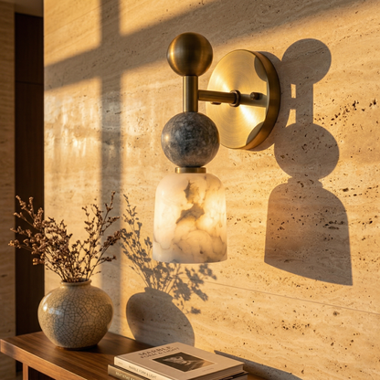 Elmis Alabaster Wall Lamp