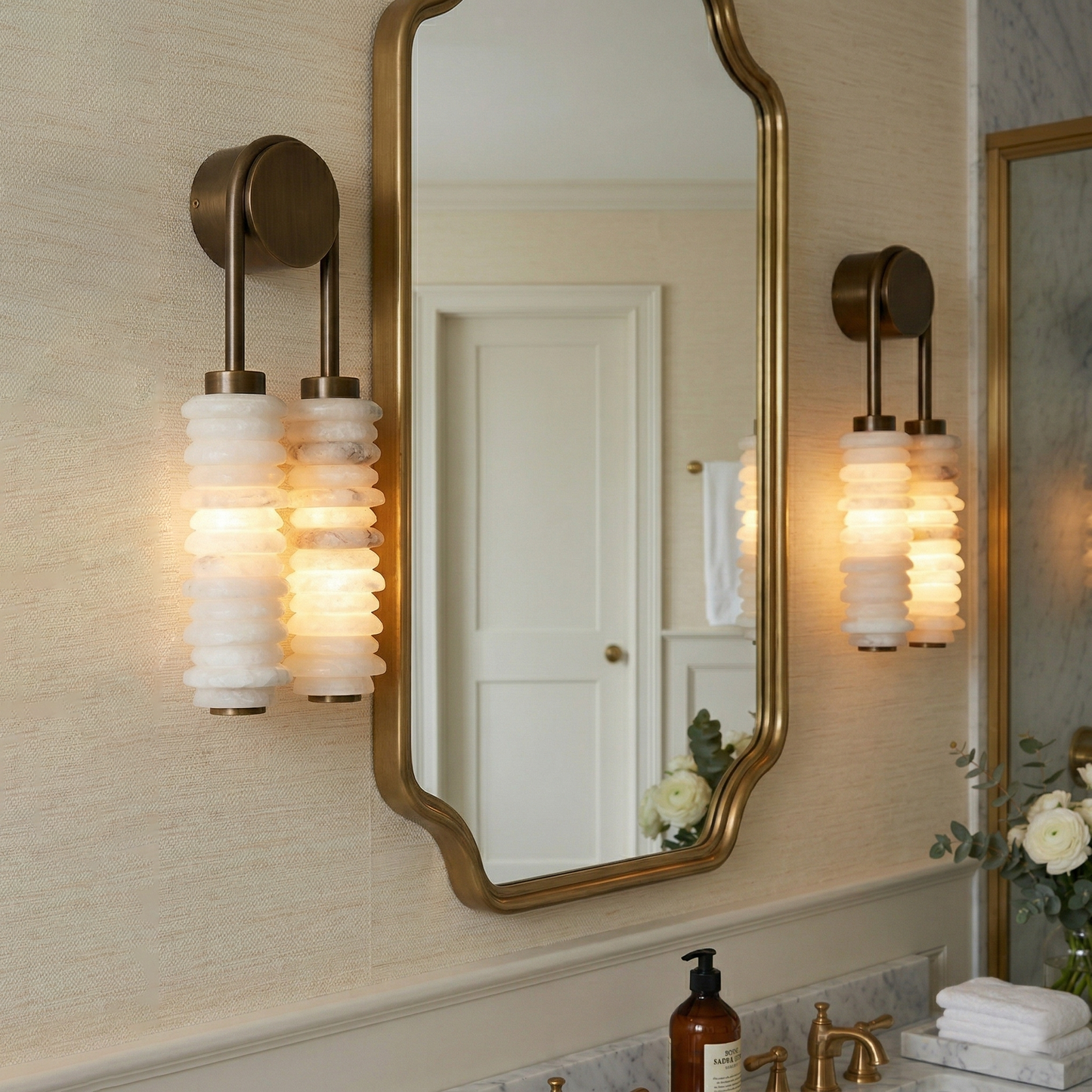 Halden Alabaster Wall Lamp