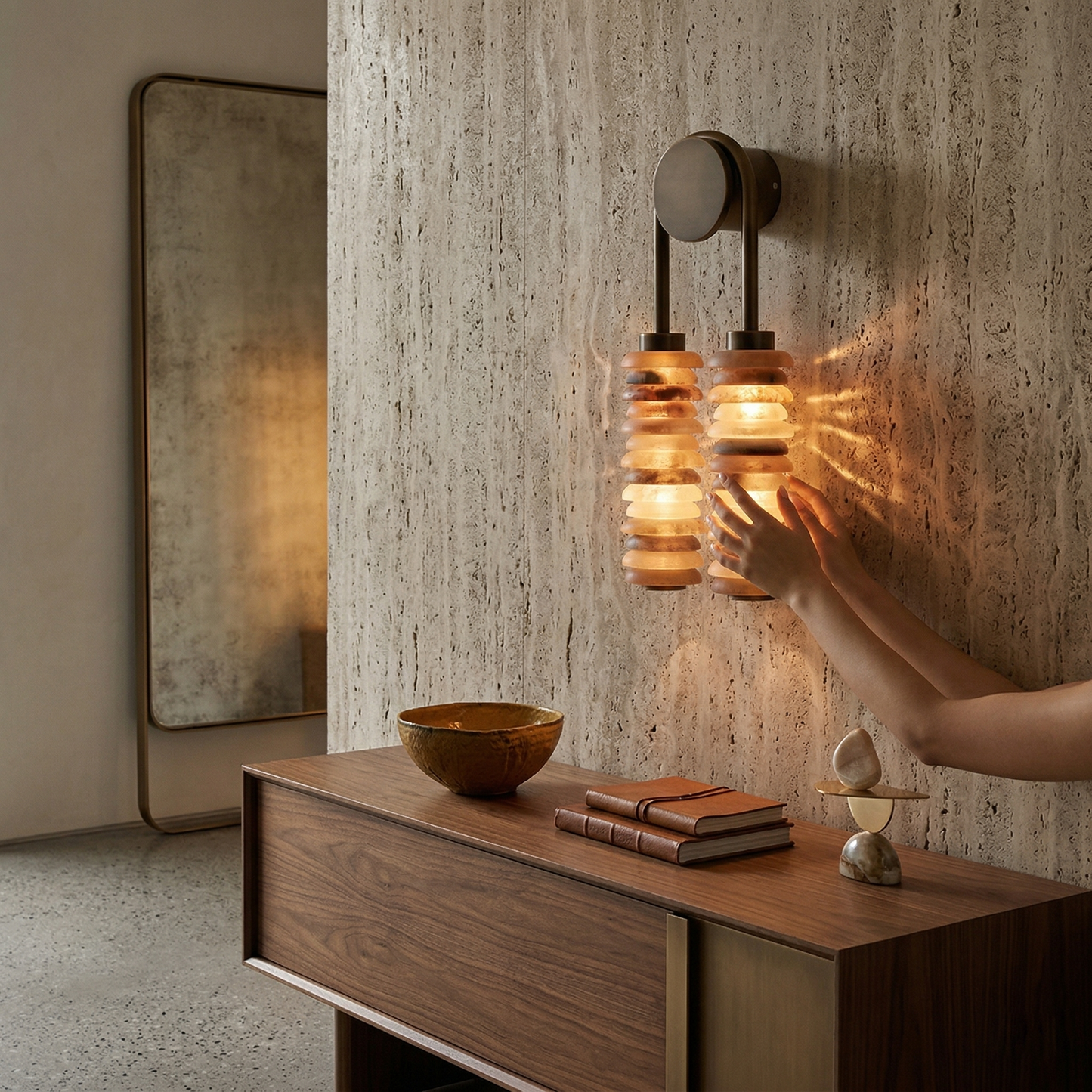 Halden Alabaster Wall Lamp