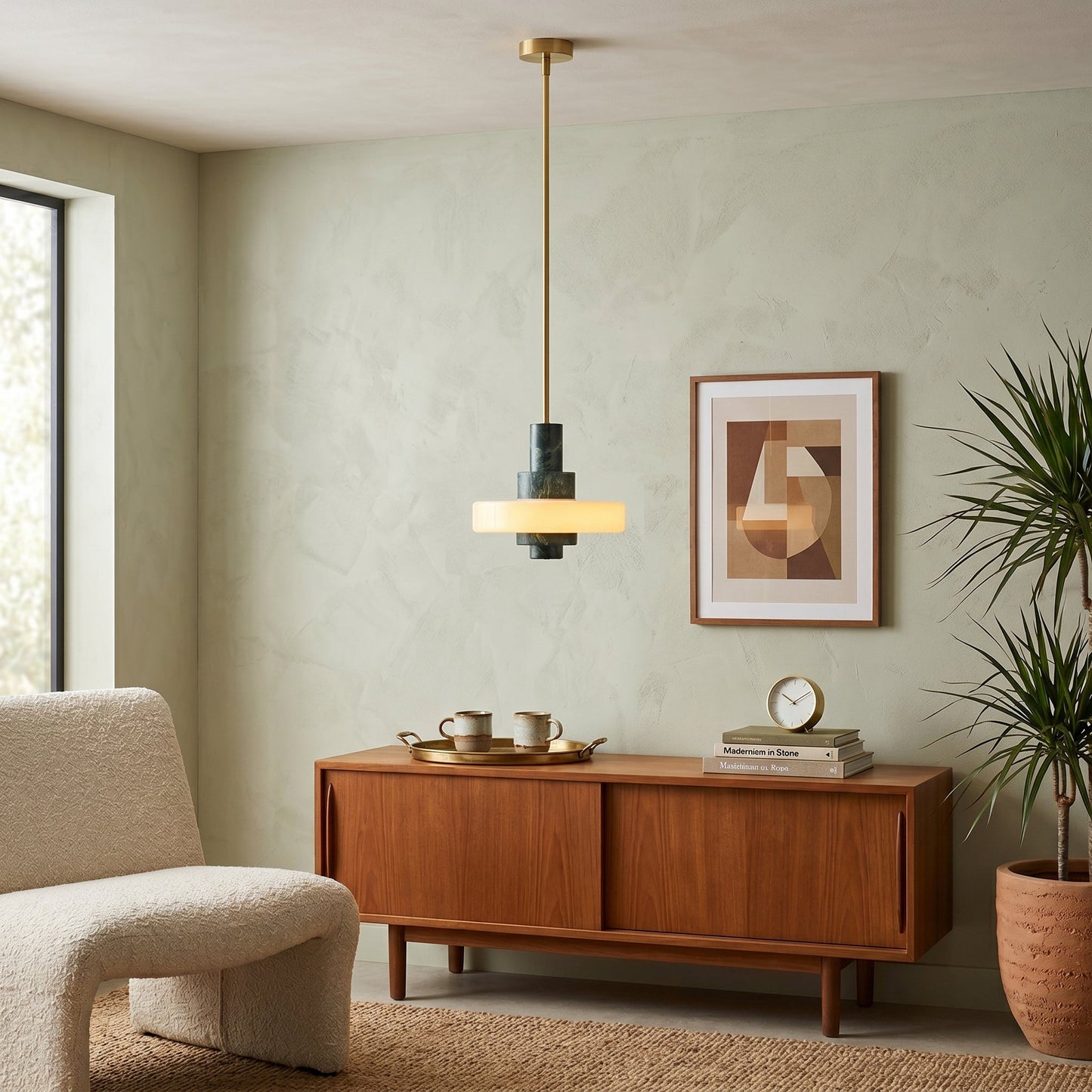 Fenika Green Marble Pendant Lamp