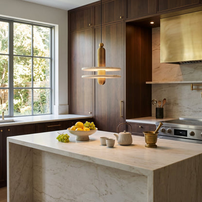 Alabaster Comet Pendant Lamp