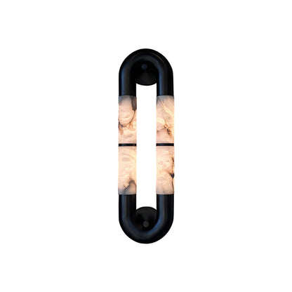 Alabaster Banded KoKo Sconce