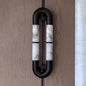 Alabaster Banded KoKo Sconce