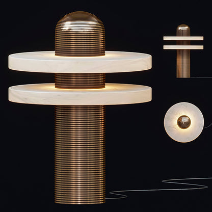 Alabaster Comet Table Lamp
