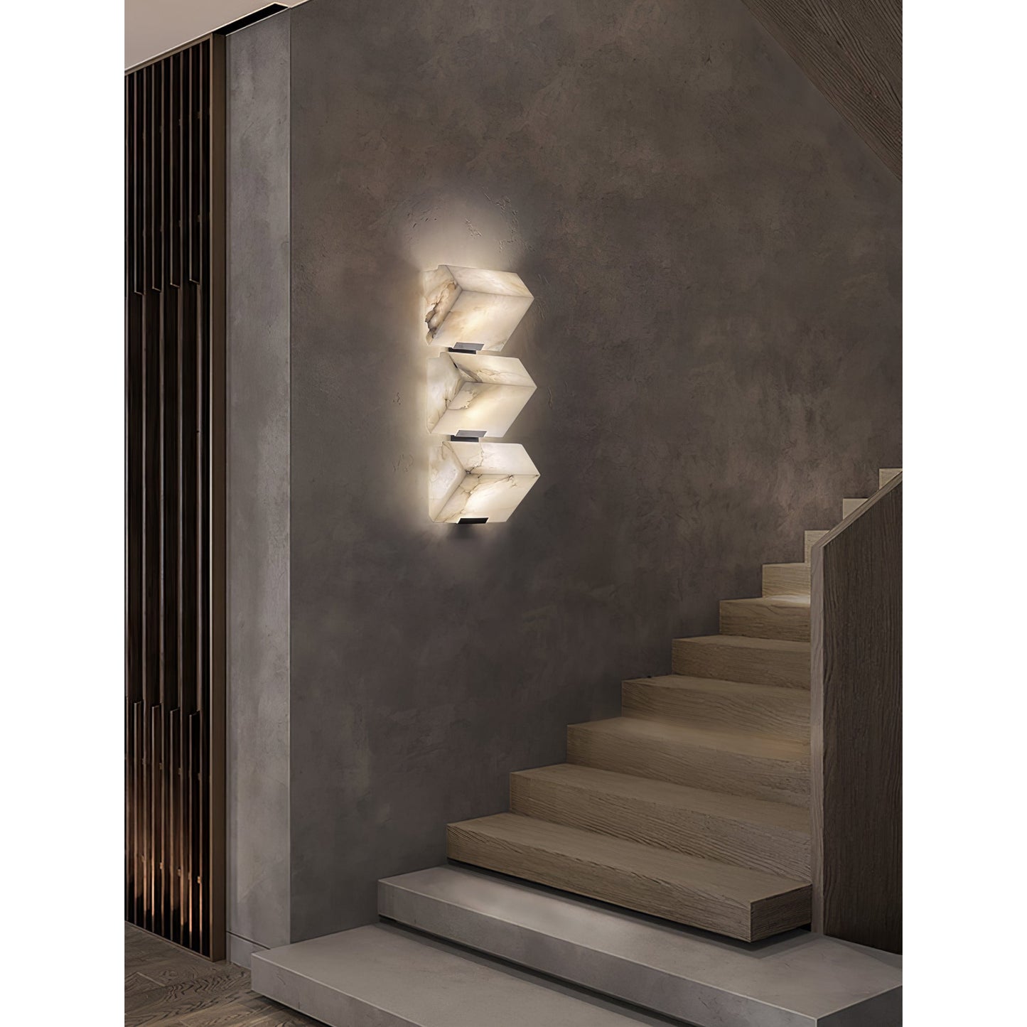 Alabaster Staircase Wall Lamp