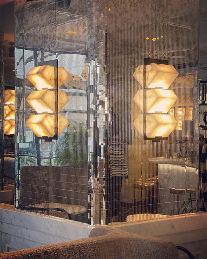 Alabaster Staircase Wall Lamp