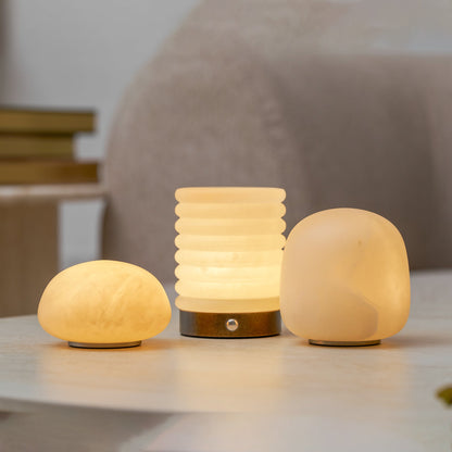 Alabaster Petite Portable Lamp (Built-in Battery)