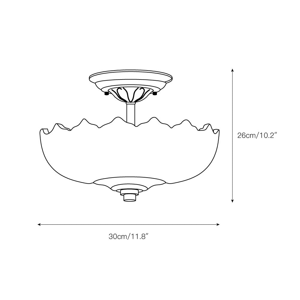 Tourmaline Glass Ceiling Lamp