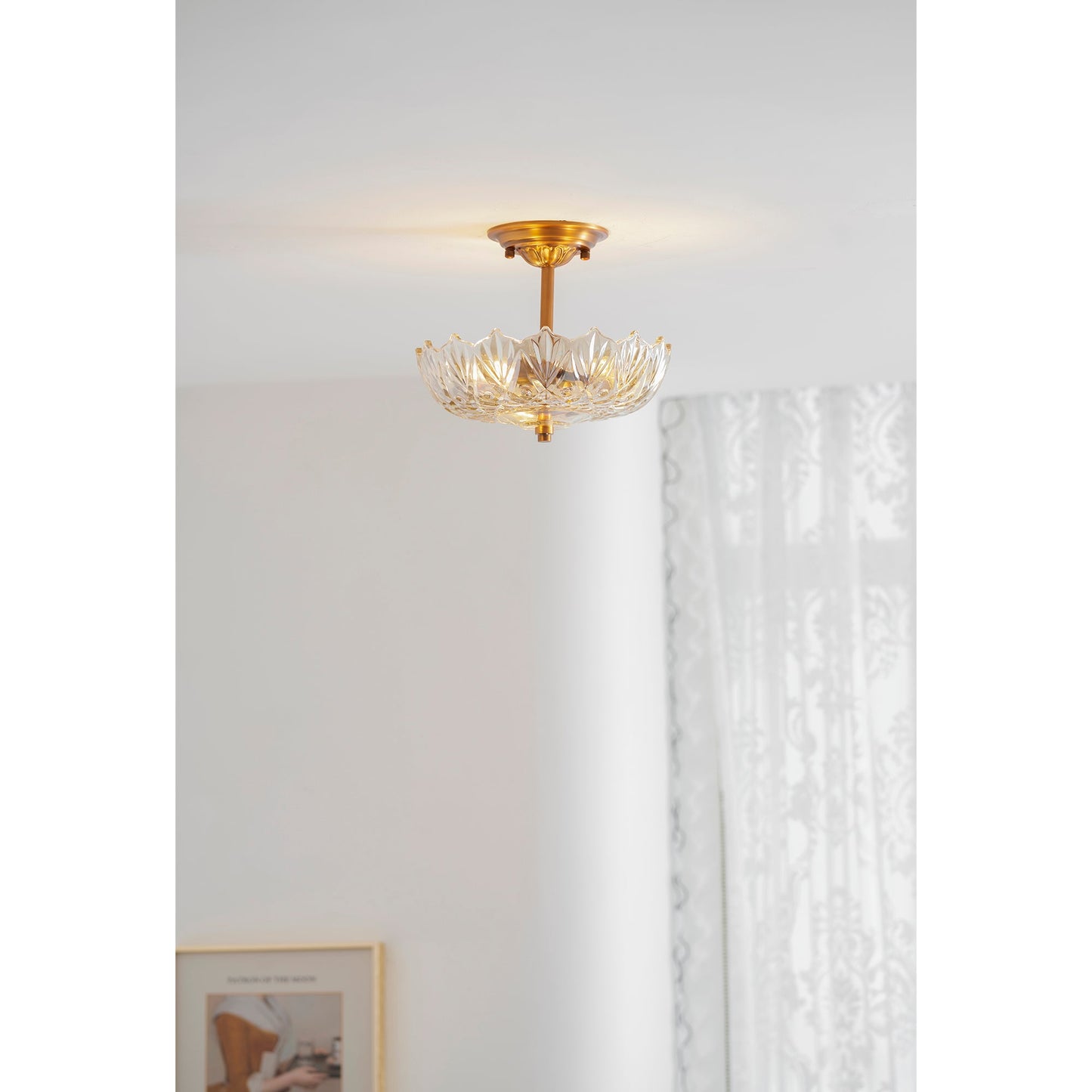 Tourmaline Glass Ceiling Lamp