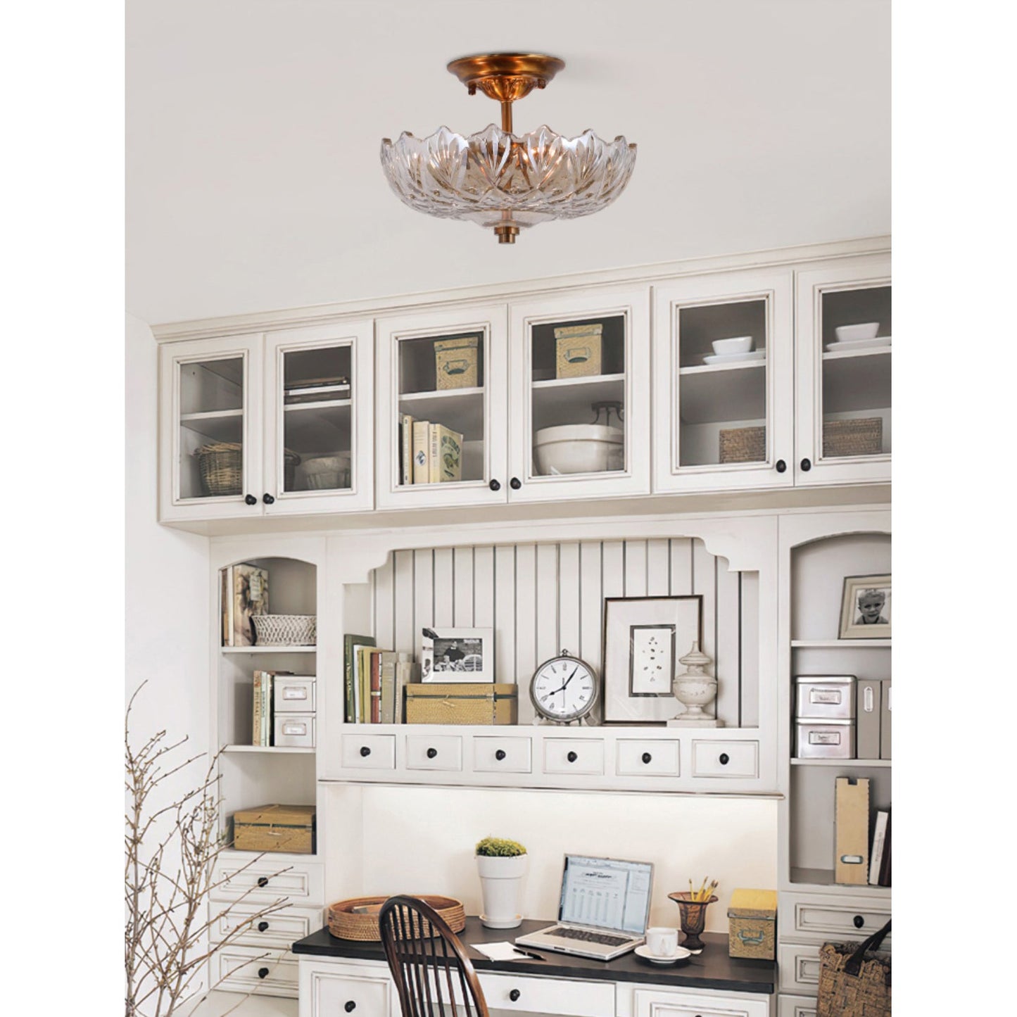 Tourmaline Glass Ceiling Lamp