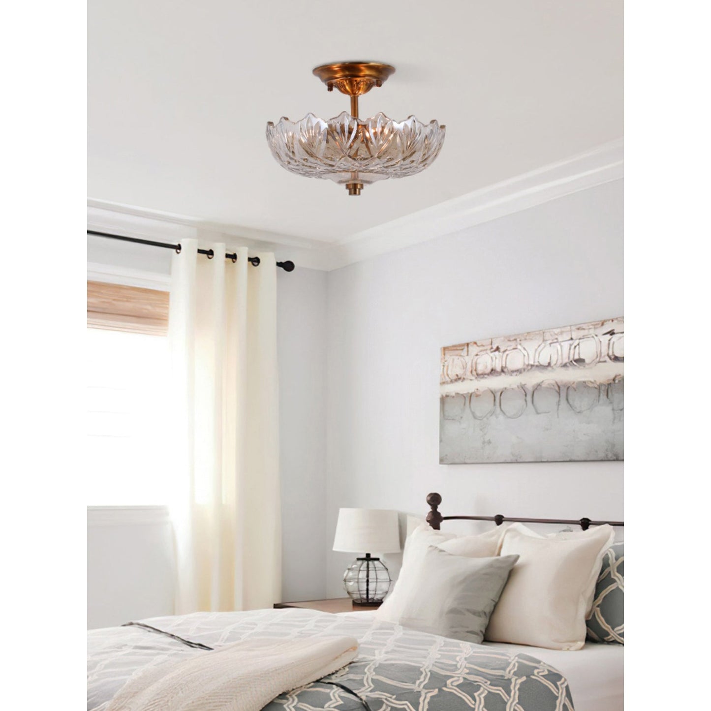 Tourmaline Glass Ceiling Lamp