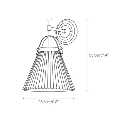 Pemberton Pleated Wall Lamp