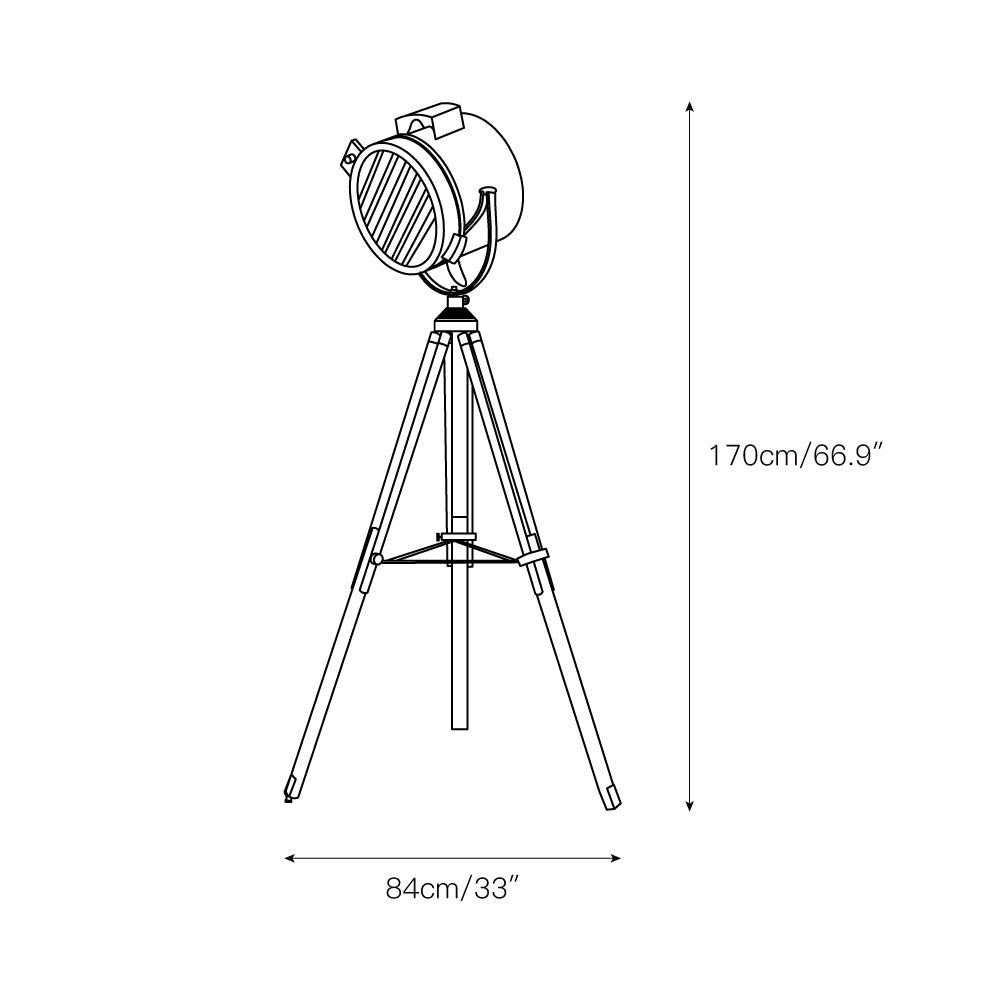 Corvale Tripod Floor Lamp