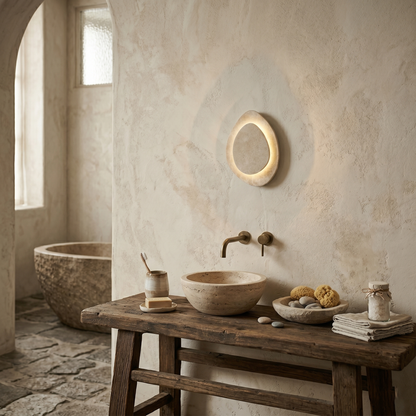 Liro Travertine Wall Lamp