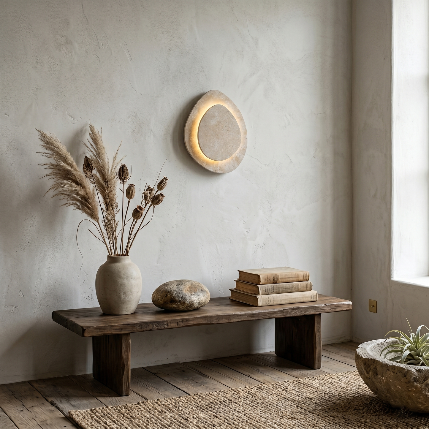 Liro Travertine Wall Lamp