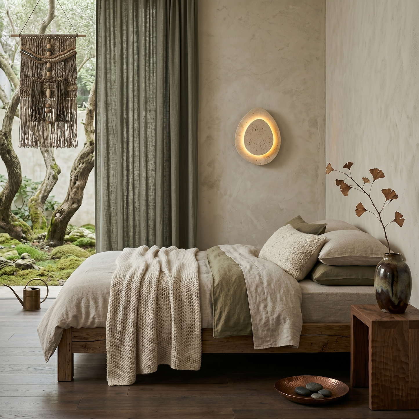 Liro Travertine Wall Lamp