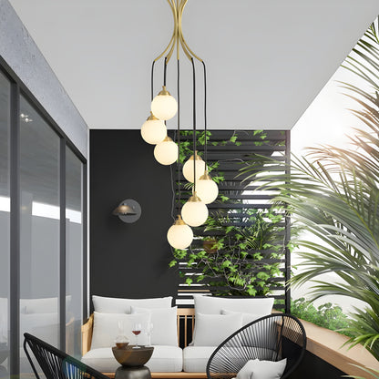 Iris Ball Drop Chandelier