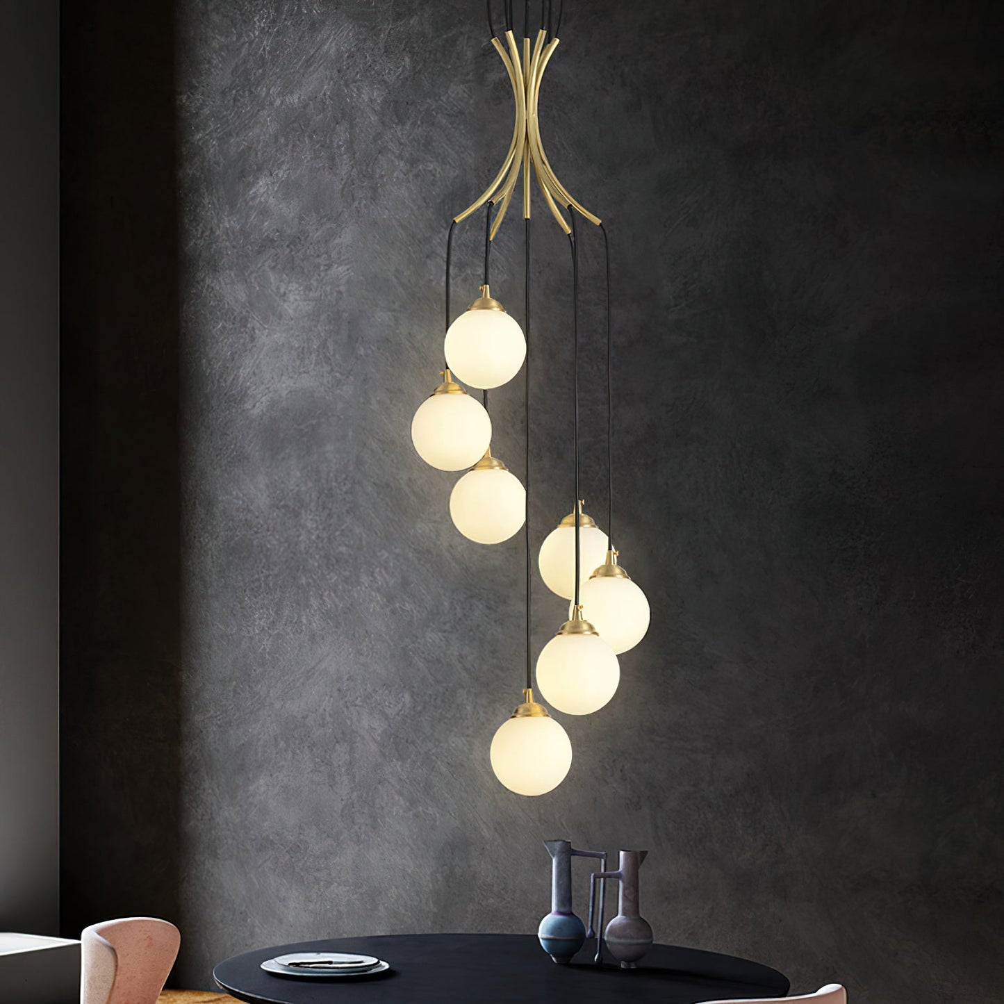 Iris Ball Drop Chandelier