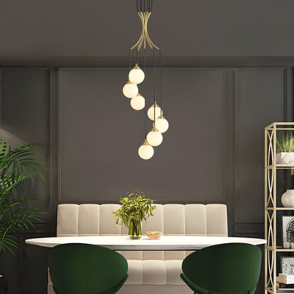 Iris Ball Drop Chandelier