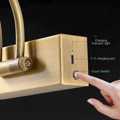 Regulus Brass Rechargeable Wall Lamp