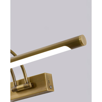Regulus Brass Rechargeable Wall Lamp