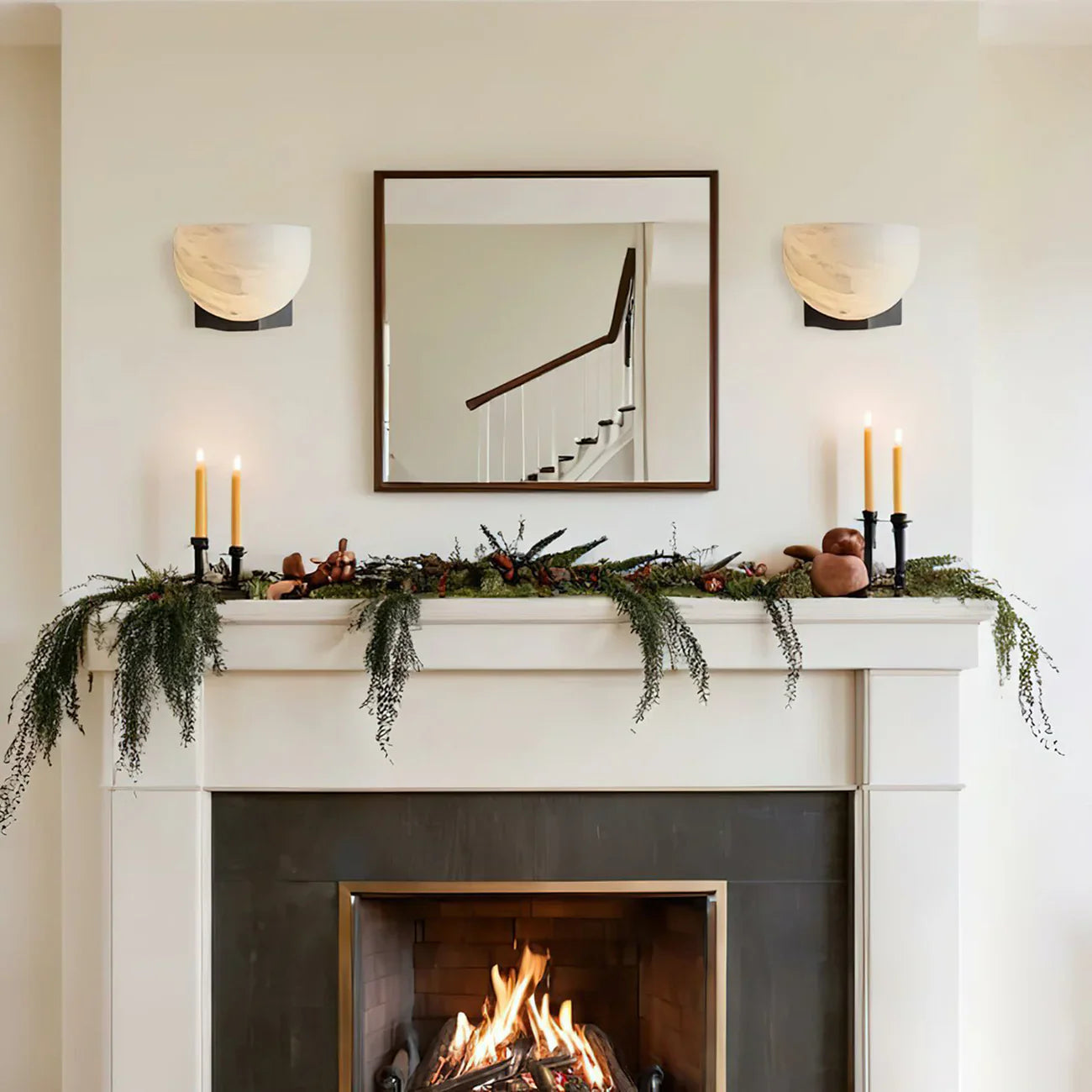 Talis Brass Alabaster Sconce