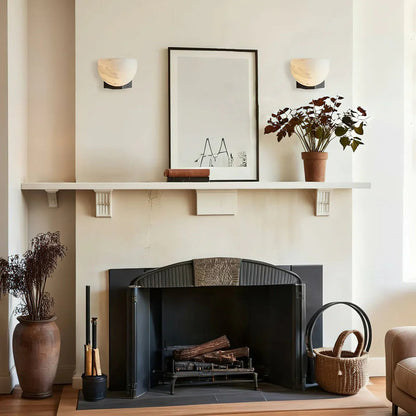 Talis Brass Alabaster Sconce
