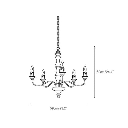 Noror 5-Light Chandelier