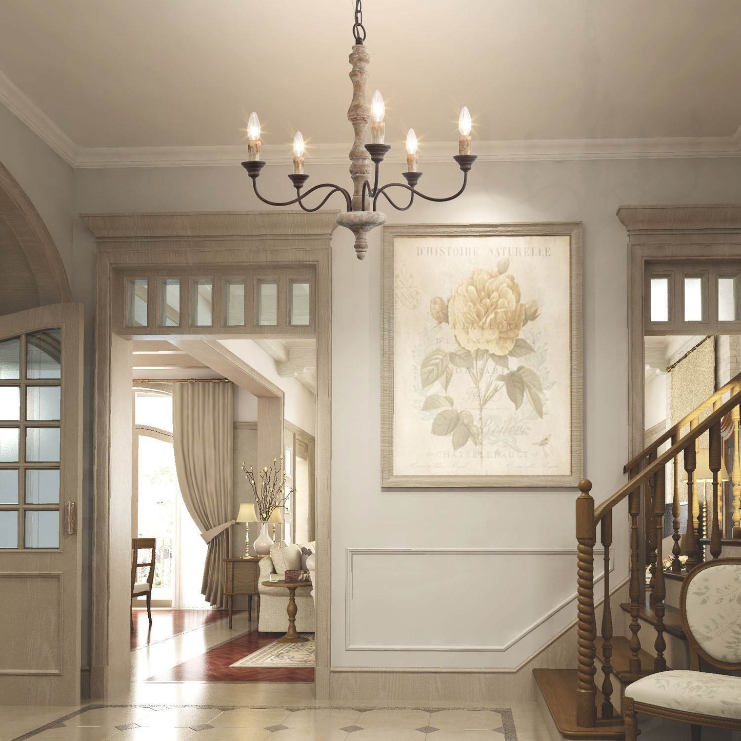 Noror 5-Light Chandelier