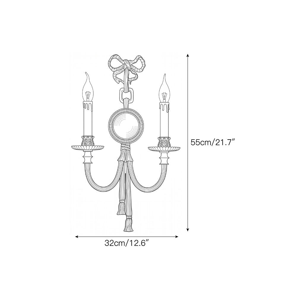 Menerbes Bow & Tassel Wall Sconce