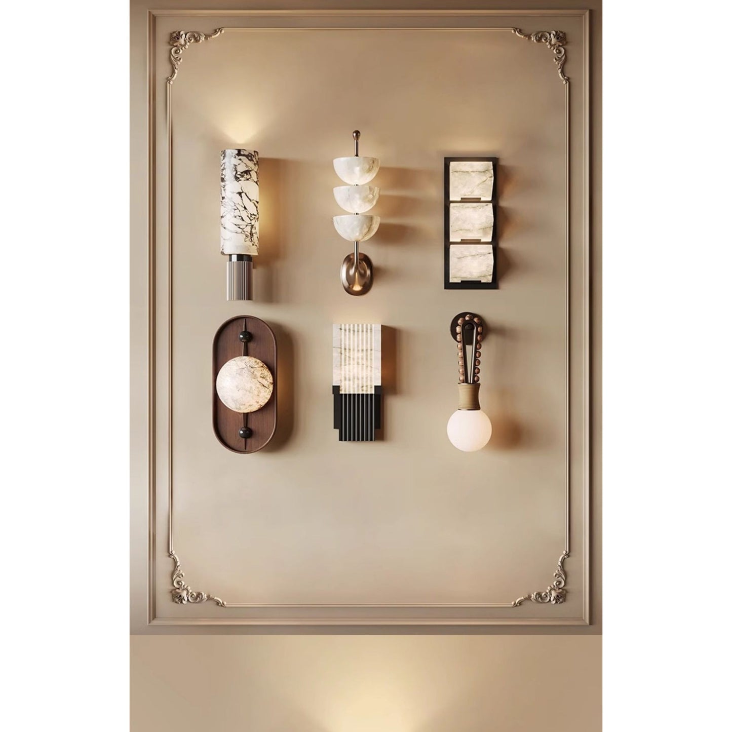 Yaris Alabaster Wall Lamp