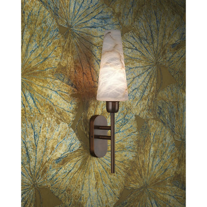 Oleander Alabaster Wall Lamp