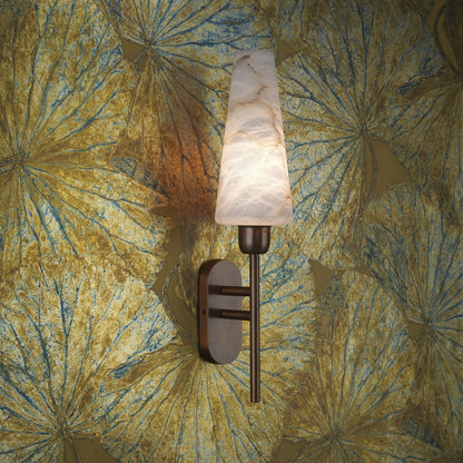 Oleander Alabaster Wall Lamp