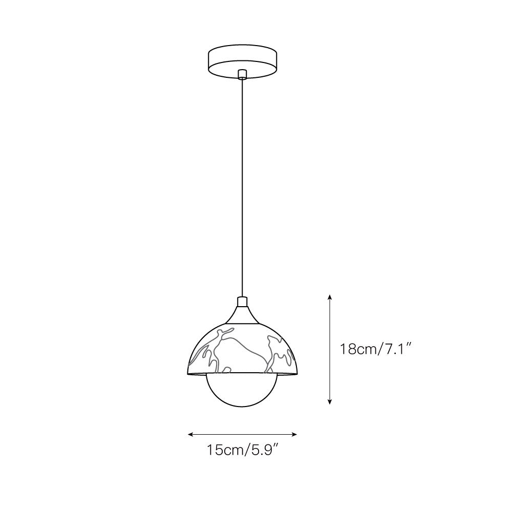 Helia Marble Pendant Lamp