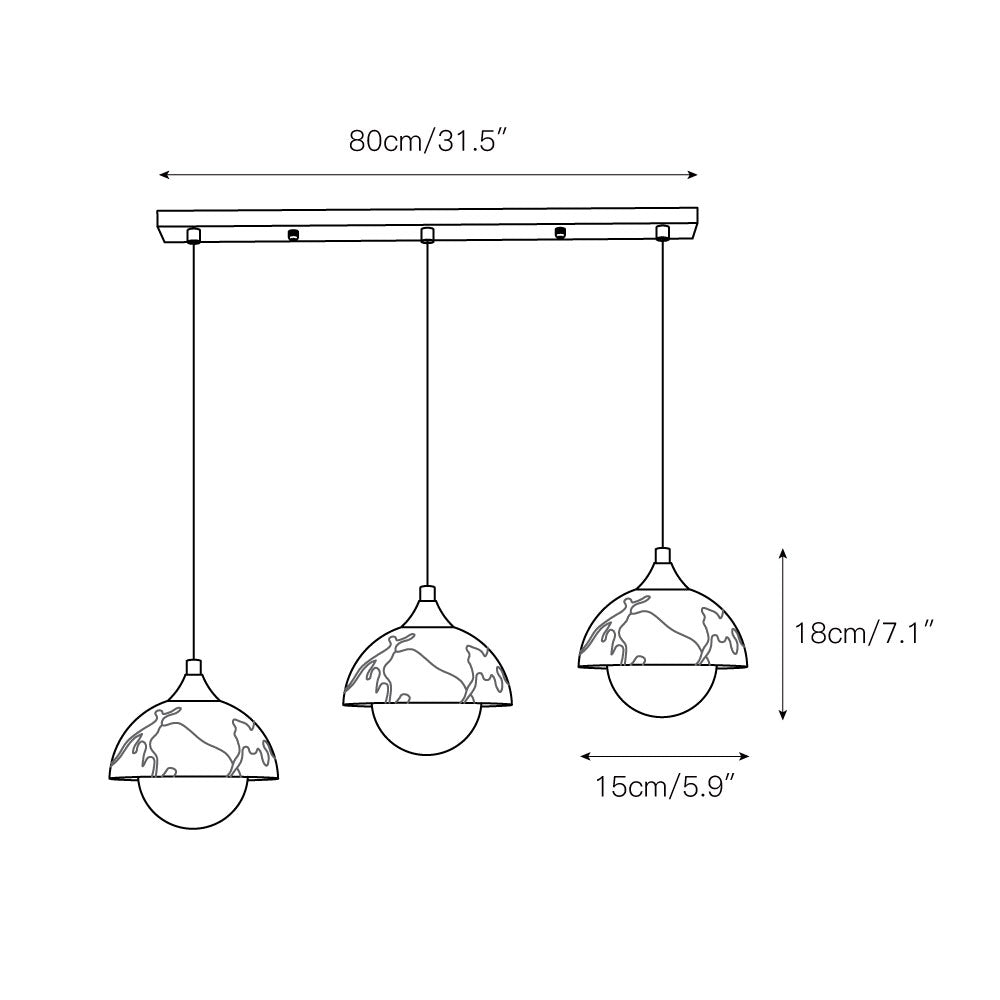 Helia Marble Pendant Lamp