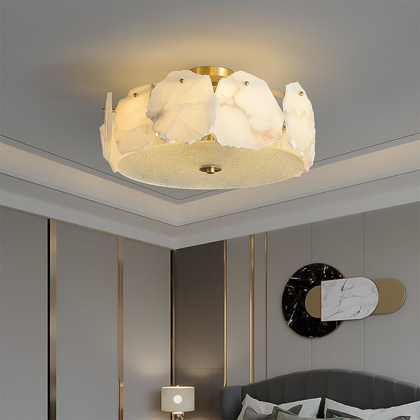 Electra Alabaster Ceiling Light