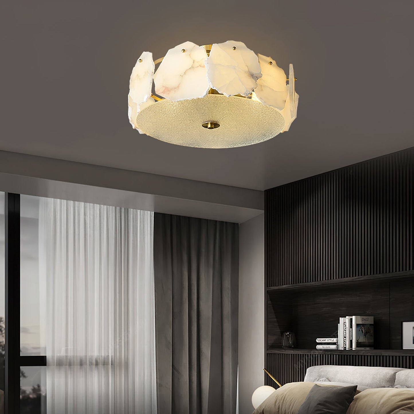 Electra Alabaster Ceiling Light