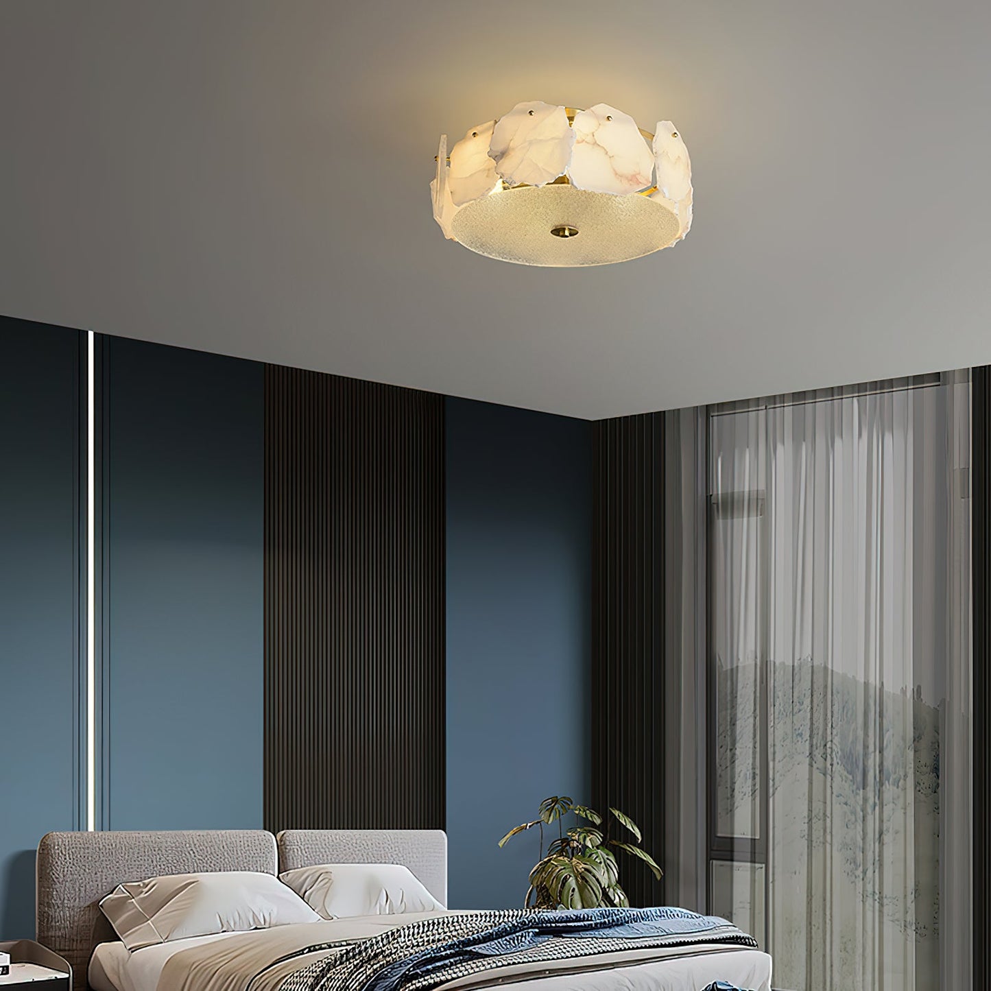 Electra Alabaster Ceiling Light