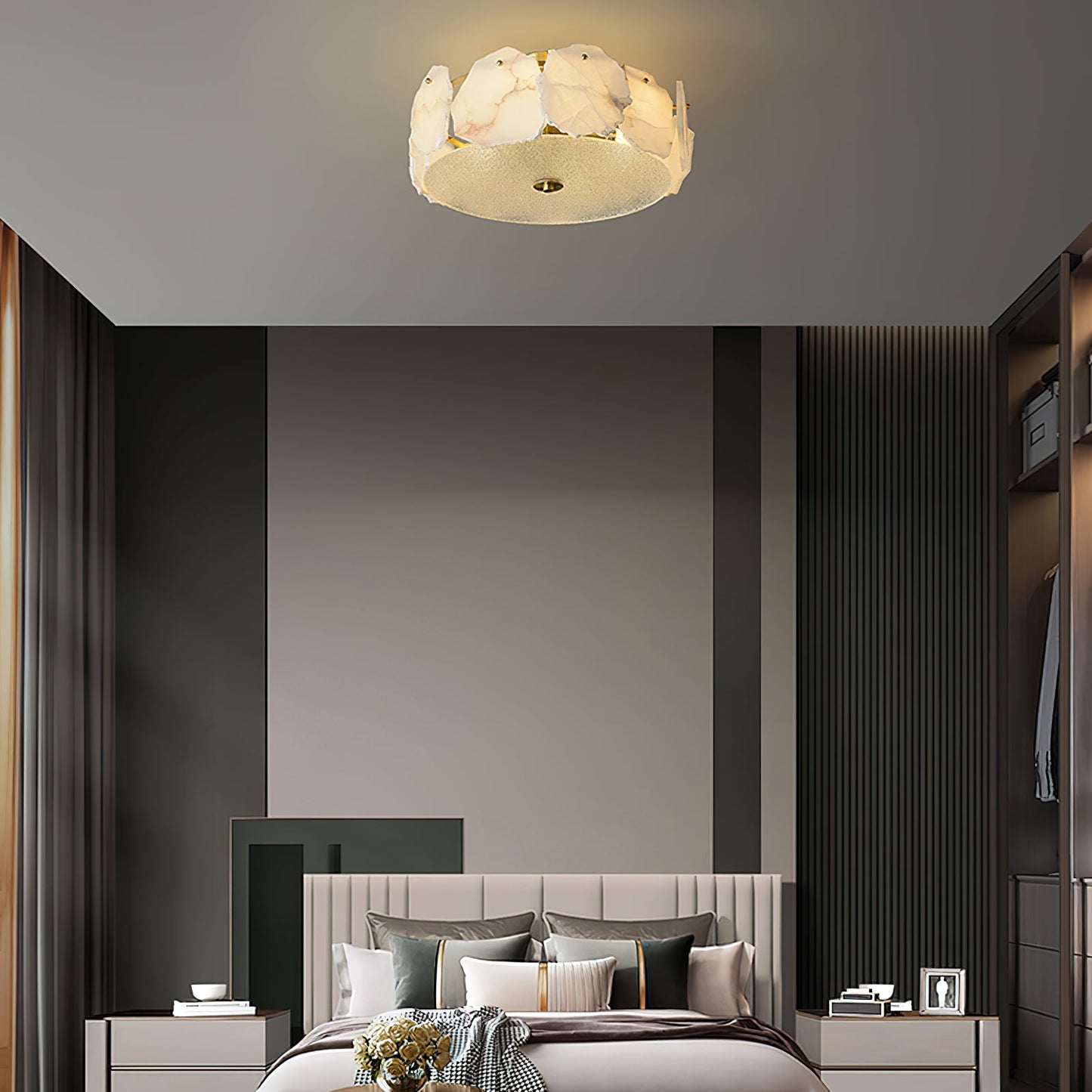 Electra Alabaster Ceiling Light