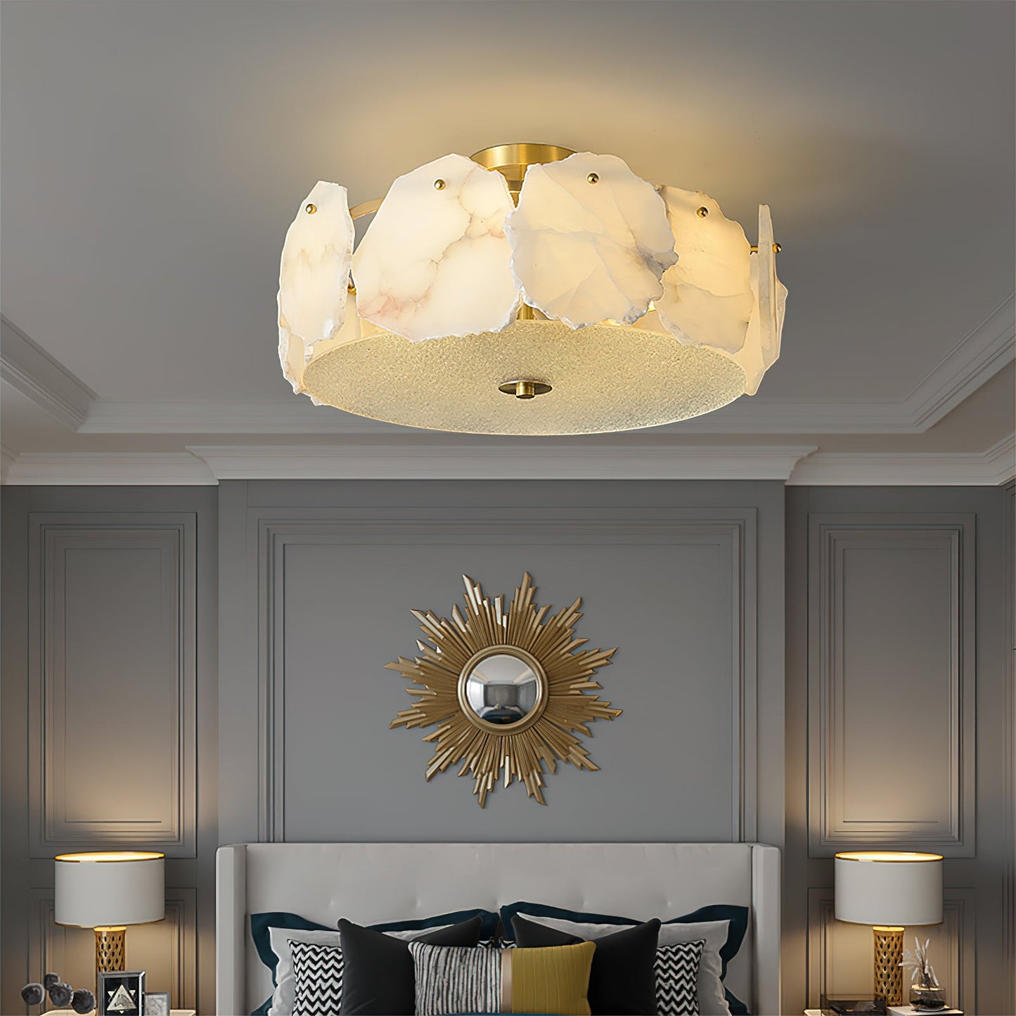 Electra Alabaster Ceiling Light