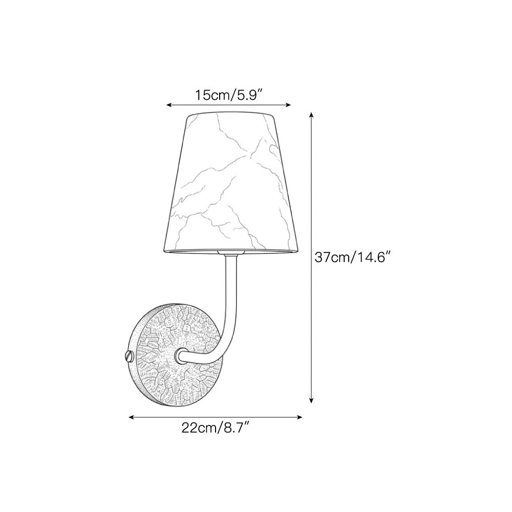 Velan Alabaster Wall Sconce